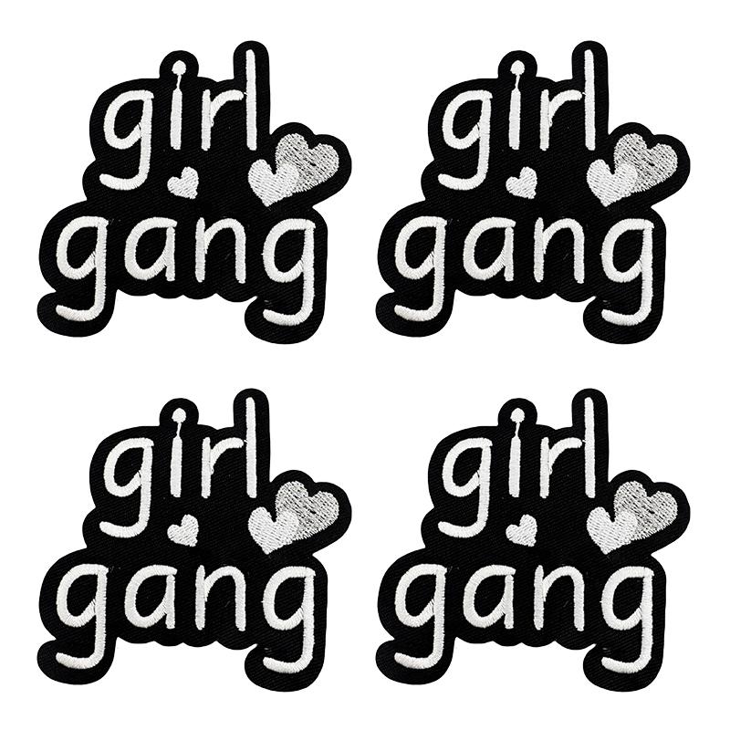 10pcs /Lots Western Cowboys Embroidered Patches Letter Patch Iron On Patches For Clothing Thermoadhesive Patches Jackets Hats Diy 