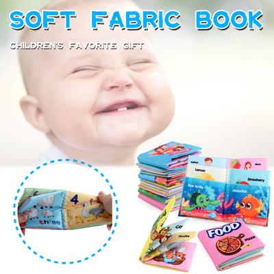 Neues Stoffbuch für Babys Weiches Stoffbuch Zahlen Kognition Lernbücher