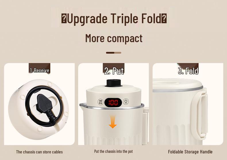 Portable Multi-Functional Electric Folding Kettle - Ideal for Home and Travel