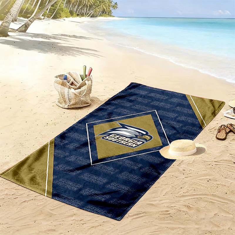 Georgia Southern Eagles Print Strandtuch, Großes Weiches Schnelltrocknendes Handtuch für Strand Camping Schwimmen