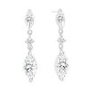 1 Paar Hängeohrringe Zirkonia-Intarsien Wassertropfen-Design Funkelnde Brautohrringe Hochzeitsfeier Schmuck-Essentials