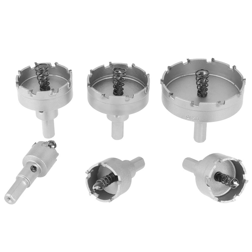 6 stk 2265 mm hullsag i hardmetall Metallbearbeidingsverktøy 223035455065 mm