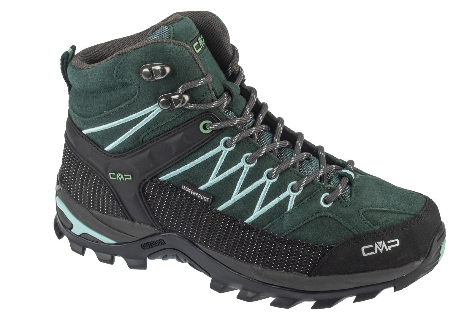 CMP Rigel Mid WP, Damen grüne Trekkingschuhe 39