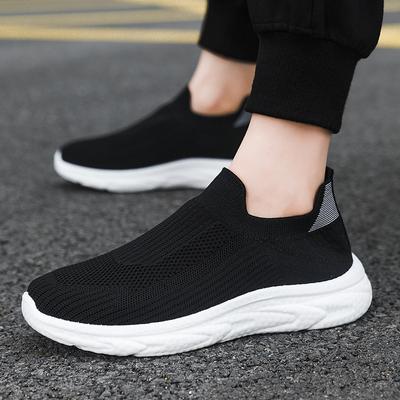 Men's Shoes Summer New Fly-woven Mesh Men's Shoes Breathable Casual Shoes Fashion Trendy Shoes Mesh Soft Sole Lightweight Men's Shoes