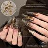 Champagne & Light Coffee Zircon Nail Art Gems: Large Pointed, Teardrop, Horse Eye, Pigeon Egg Shapes