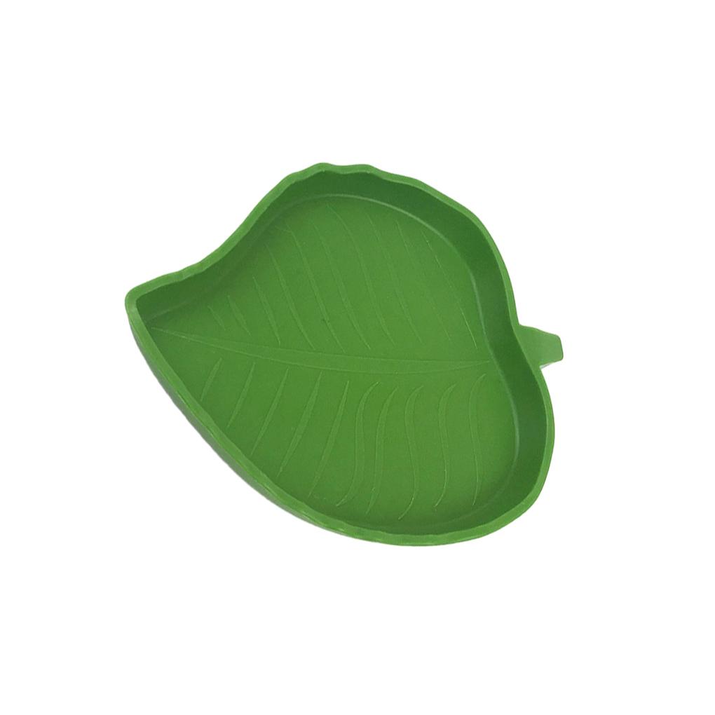 Healthy Feed For Pets Durable Plastic Bowl With Easy To Clean Drinking Bowl Dish Reptile Water Bowl Pet Bowl Feeder Small Leaf Style