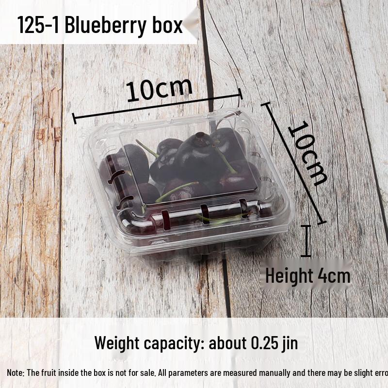 COFLYEE Disposable Clear Plastic Food Takeout Boxes 0.25 jin