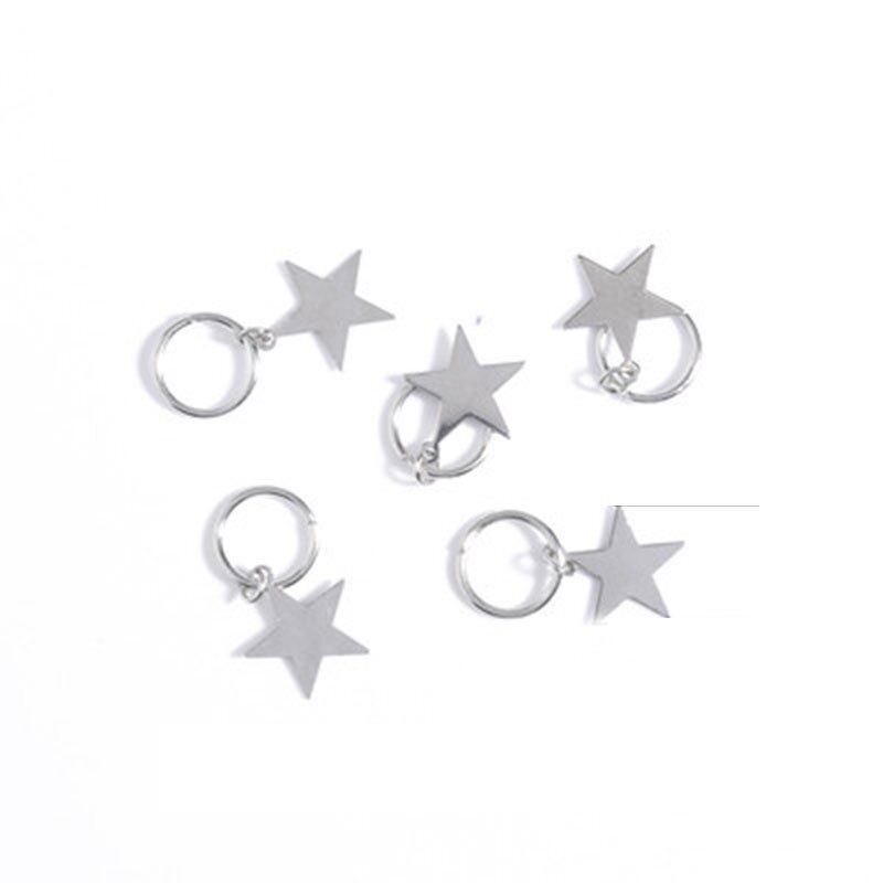 European and American Personalized Small Dreadlocks Trendy Braided Hair Headdress XINGX Cross DIY Pendant Hair Accessories Barrettes Ornament Women