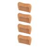 4pcs Wooden Hair Comb Fine Tooth Reduce Hair Breakage Ergonomic Design Massage Comb Birthing Comb