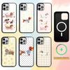 Sausage Dog Phone Case For iPhone17,16,15,14,13,12,11 Plus,Pro Magnetic For Magsafe Wireless Charging