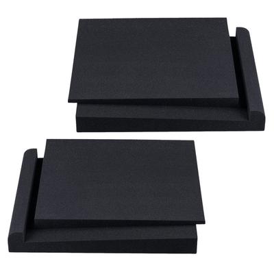 Two Pcs Acoustic Isolation Pad Sound Absorber Foam Speaker Monitor Cushion Noise Reduction Pad Pillow Case Home Textile Speaker