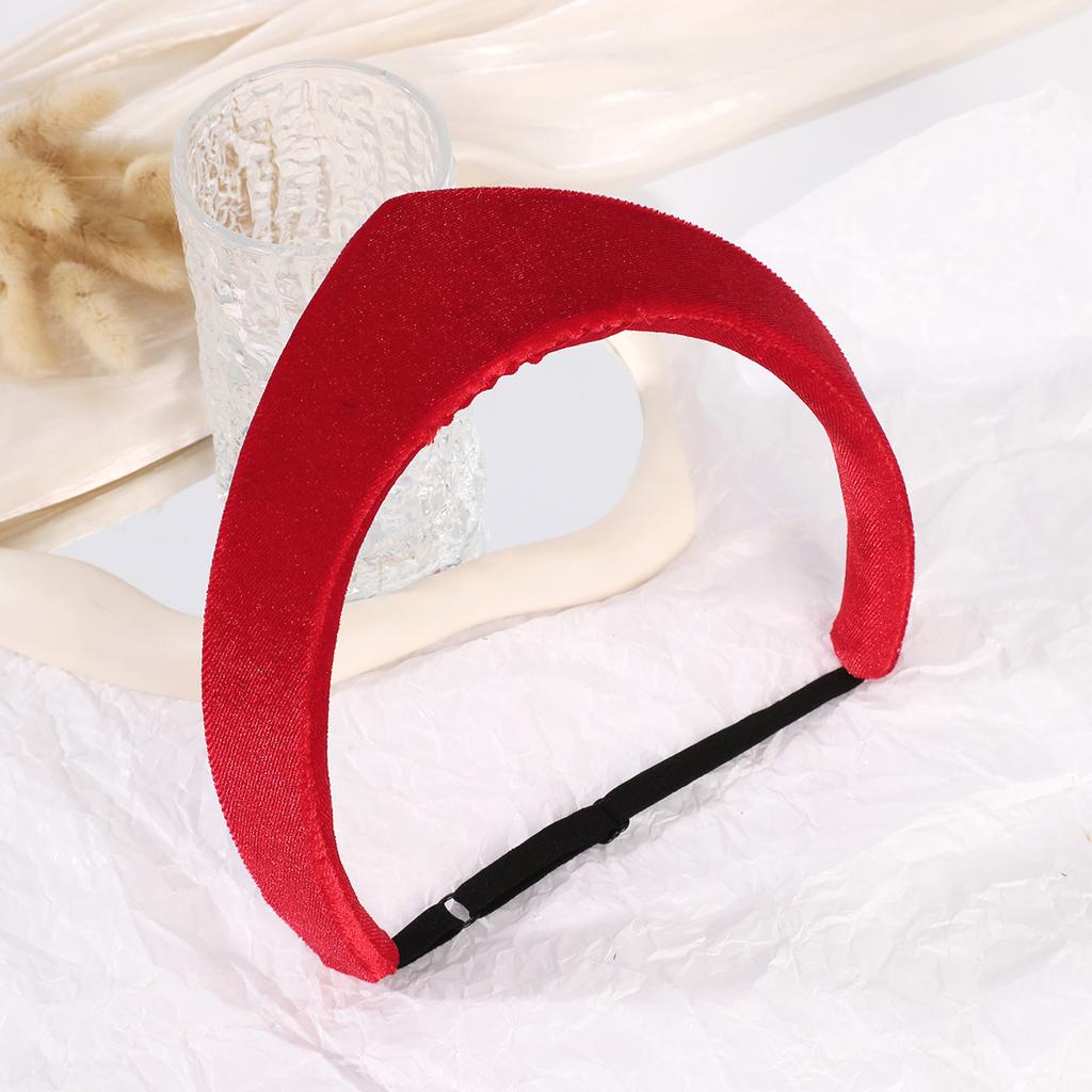 AWAYTR Velluto Perla Spugna Kokoshnik Elastico Fascia per Capelli Tessuto alla Moda Fasce per Capelli Cerchio Fascia Intrecciata per Capelli Accessori per Capelli di San Valentino per Ragazze