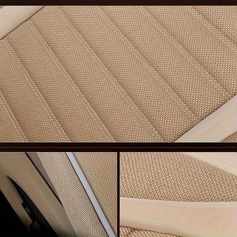 Celoroční lněný polštář na autosedačku - Protiskluzový, Odolný proti opotřebení, Prodyšný, Snadná instalace na sedadlo spolujezdce v SUV, Lehký a měkký