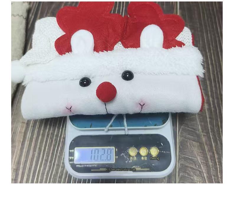Yihong Christmas Snowman Candy Tote Bag - Cute Knit Gift Bag with Red Scarf Design