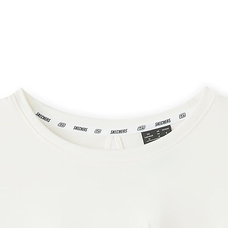 Skechers Comfortable Fashion Casual Sports Short Sleeve Dress Women Dresses Cotton-Candy-White L225W134-0074