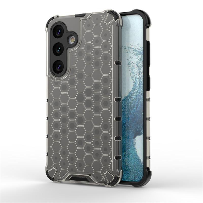 For Samsung Galaxy S24 Case Samsung Galaxy S24 Plus S24 Ultra Cover Honeycomb Style Shockproof TPU Armor PC Silicone Phone Case
