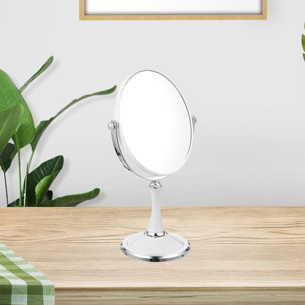 LALAFINA Tabletop Stand Actress 1x 2x Magnifying Makeup Desk Tabletop Vanity 2x Magnifying for Makeup Tools and Makeup Mirror, Double-Sided Mirror,