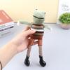 1Pc Plush Funny Cartoon Leather Pants Frog Plush Keychains Pendant  Bag Ornaments Soft Stuffed Animal Toy Kids