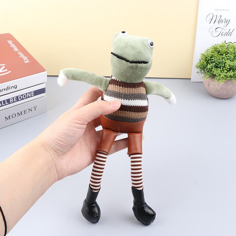1Pc Plush Funny Cartoon Leather Pants Frog Plush Keychains Pendant Bag Ornaments Soft Stuffed Animal Toy Kids