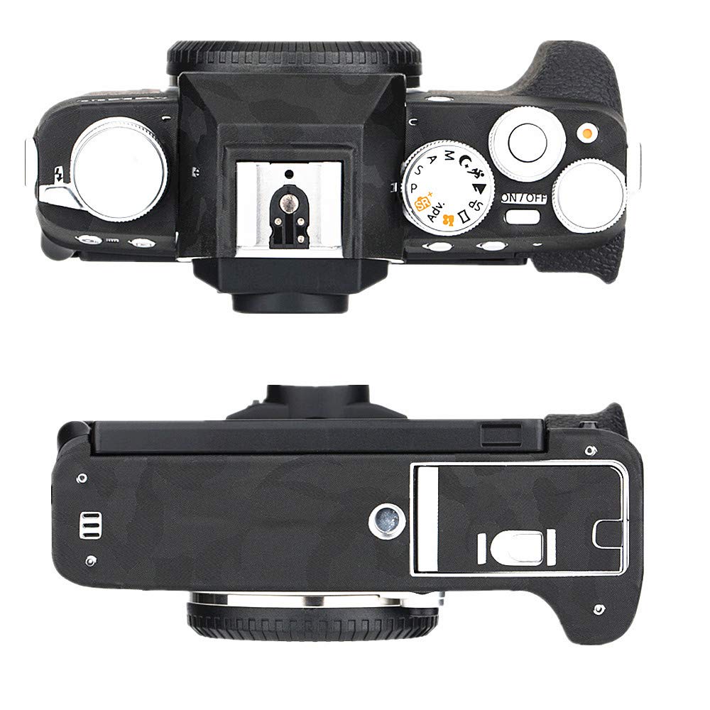 Kožená fólie na ochranu fotoaparátu Kompatibilní s fotoaparátem Fujifilm XT200 3M Materiál Černá kamufláž X-T200