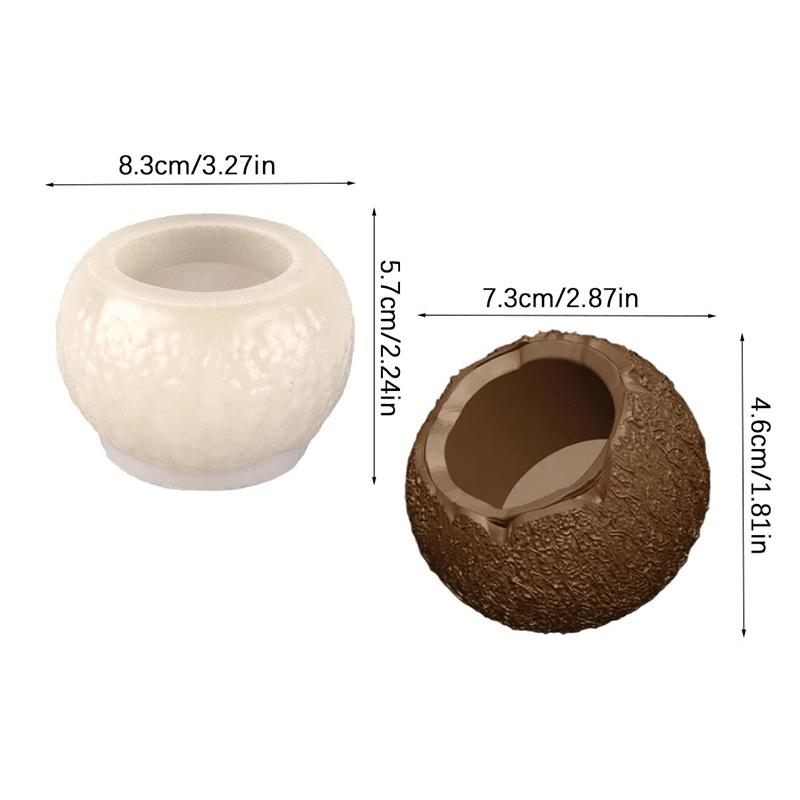 Simulare 3D Formă Silicon Nucă de Cocos Bricolaj Mousse Tort Desert Ciocolată Formă de Copt Lumânare Aromaterapie Formă Gips Formă Săpun
