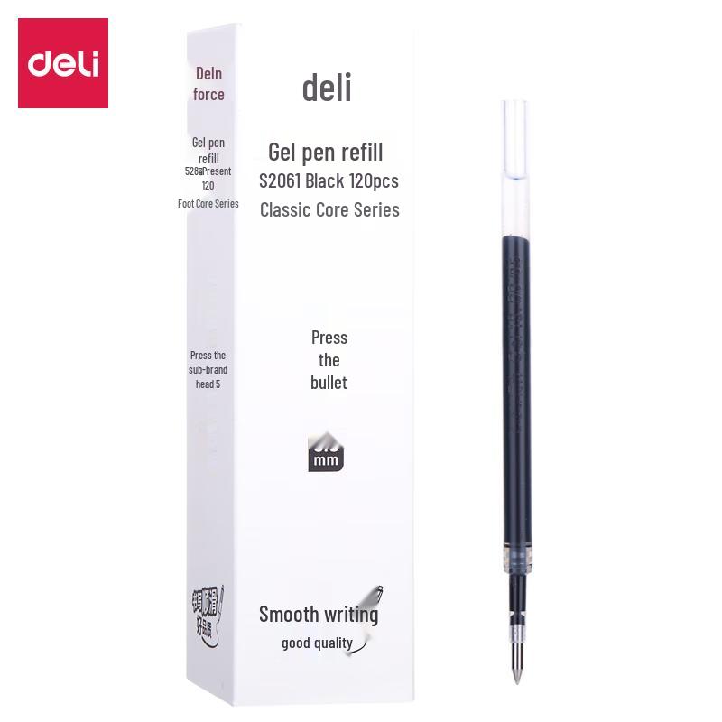 Deli Quick-Dry Retractable Gel Pen Refills