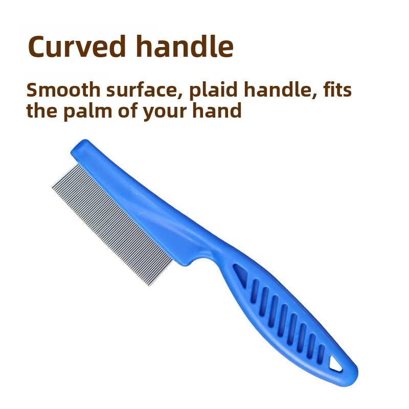 A 6-piece Set of Stainless Steel Pet Comb for Removing Miscellaneous Hair, Floating Hair Comb, Fine-toothed Flea Removal Comb and Cleaning Comb