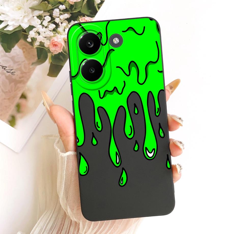Süße Cartoon Schwarze Katze Drache Weiche Silikonhülle Für Xiaomi Poco X8 Pro Max Redmi Turbo 5 Max Handyhülle Stoßfeste Abdeckung Coque