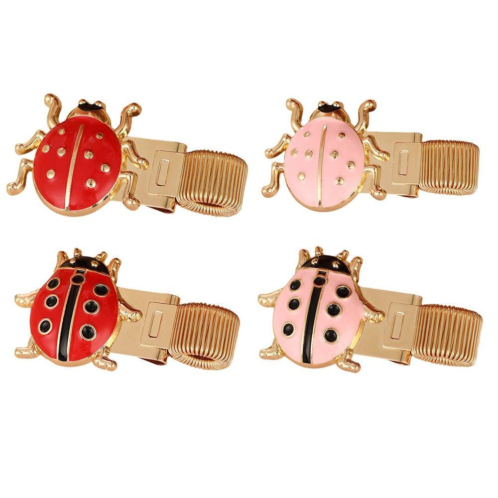 Anti-lost Spring Pen Clips Bookmark Pencil Holder Portable Pen Loop Holder  Stationery Supplies