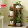 Solid Wood Plant Stand: Floor-Standing Flower Pot Holder for Balcony, Living Room, or Outdoor Space