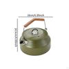 1L Camping Kettle for Outdoor Use, Water Pot And Teapot Hiking