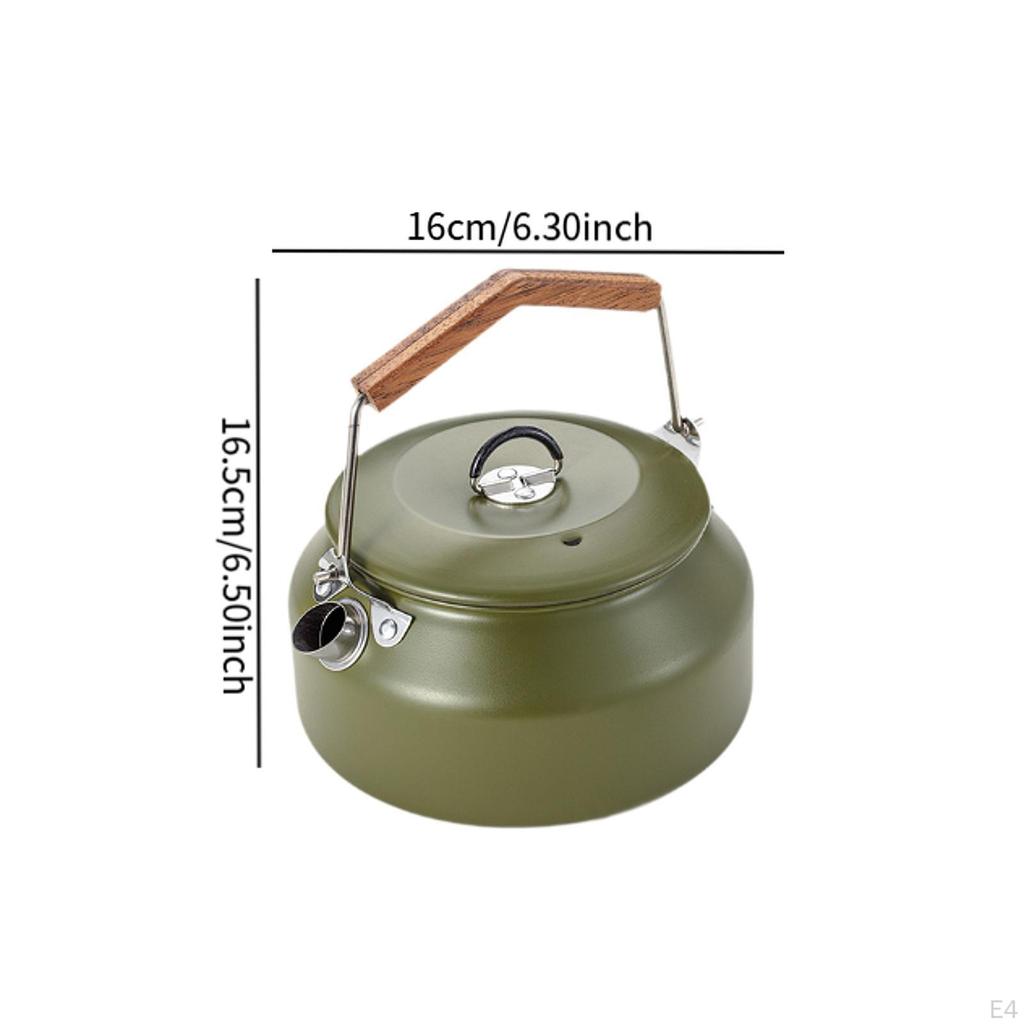 1L Camping Kettle for Outdoor Use, Water Pot And Teapot Hiking