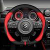 Microfiber Leather Car Steering Wheel Cover, D Shape, 38cm, Sport Auto Accessories, Suzuki Swift 2017 2018 2019, 2020, 2021,2022