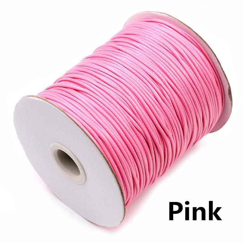 10m/lot 15 Color Leather Line Waxed Cord Cotton Thread String Strap Necklace Rope For Jewelry Making DIY Bracelet Supplies