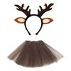 Children's Christmas Headband and Skirt Set for Holiday Costume