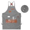 Waterproof Canvas Multi Pocket Barber Apron Men's and Women's Painting Work Clothes Anti Fouling Apron for Coffee