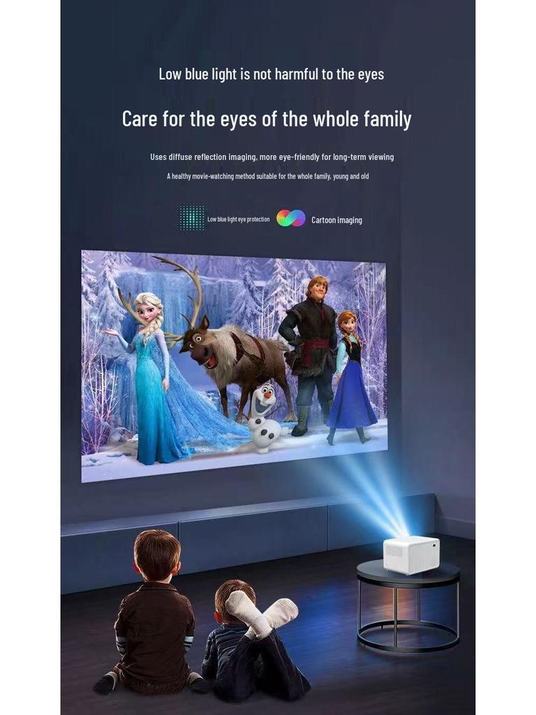 P2 Ultra HD Portable Home Theater Projector for Bedroom and Dormitory Use