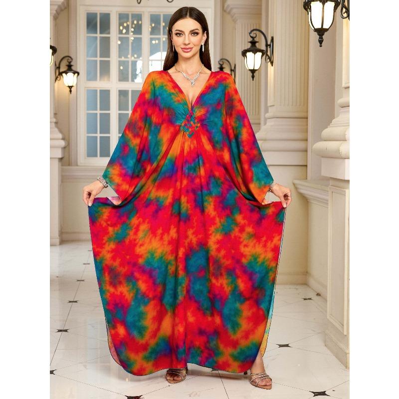 2025 New European and American Beach Dress Women's Loose Robe Bikini Blouse Sunscreen Clothing