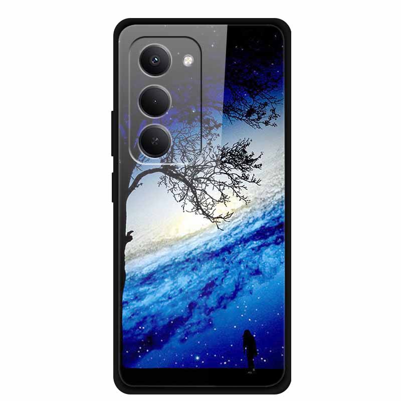 For Redmi 15 5G Case 6.9" 25057RN09E Tempered Glass Hard Covers For Redmi 15 4G 2025 Luxury Phone Cases Protective Bumper Fundas