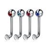 1Pc Steel Fashion Stainless Ring Genital Vertical Barbell Body Piercing Jewelry Gift