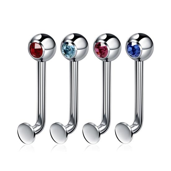 1Pc Steel Fashion Stainless Ring Genital Vertical Barbell Body Piercing Jewelry Gift