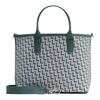 Lululemon Klassische 8L Gestrickte Große Kapazität Tragetasche Einkaufstasche Schulter Crossbody Damen Tote Blau-Grün LW9FTRS-071815