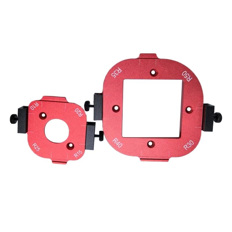 

Pack of 2 Aluminum Alloy Round Corner Jigs Templates for Efficient Woodwork from 10 to 50R Size Cutting Templates 1