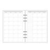 Weekly Dot A5 A6 A7 Spiral Binder Daily Planner 45 Sheets Notebook Refill Loose Leaf Inner Page Binder Inside Page Paper Refill