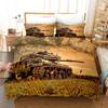 Tank Race Bedding Set Deluxe Home Textile Single Double King Queen Bedding Set Modern Down Quilt Cover And Pillowcase