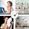 Gold and Silver Formal Japanese Folding Fan for Blank Silk Red Japanese Suitable for Fireworks New [Doyime] Weddings, Pattern, DIY, Fabric, Rib