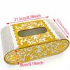 2026 New Wooden Carved Tissue Box, European Style Tissue Dispenser, Household Tabletop Storage Box, and Baby's First-year Gift