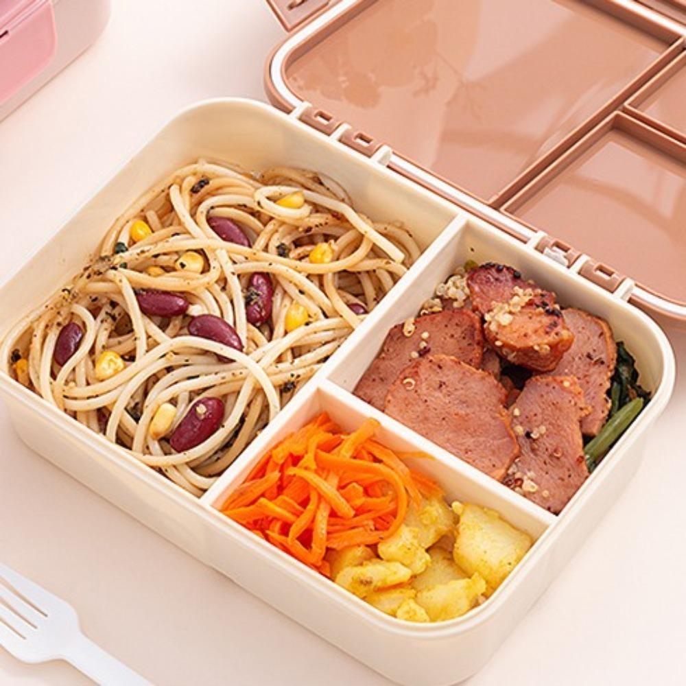Leak-Proof Bento Lunch Box Plastic Lunchable Snack Containers  School Kids Office Worker