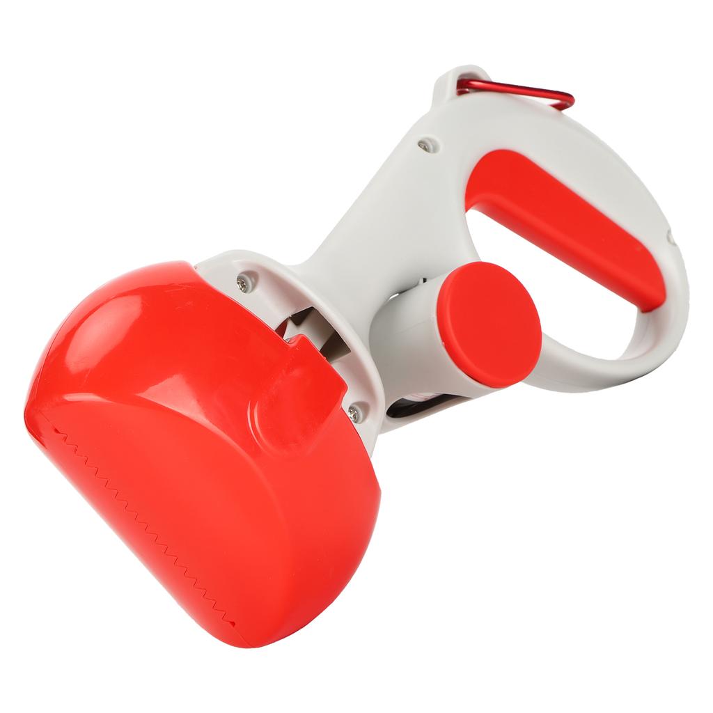 Haustiertoilette Aufheber Hund Katze Kot Aufheber mit Hochfesten Materialien und Langlebigen FedernKlein Rot