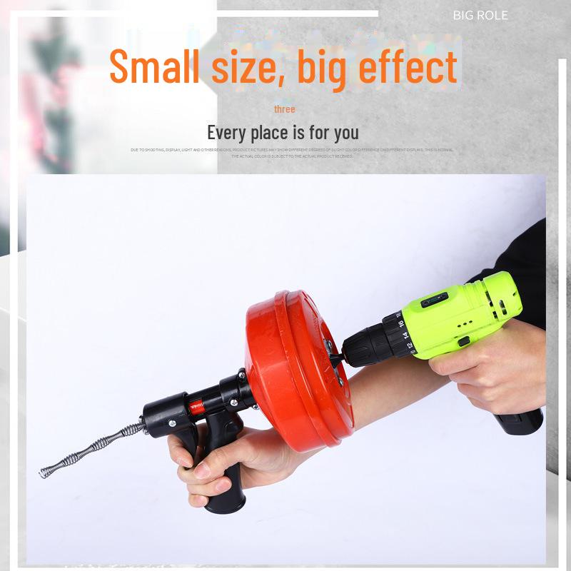 Electric Sewer Dredger: Clears Toilet, Kitchen, Bathroom, and Floor Drain Blockages.